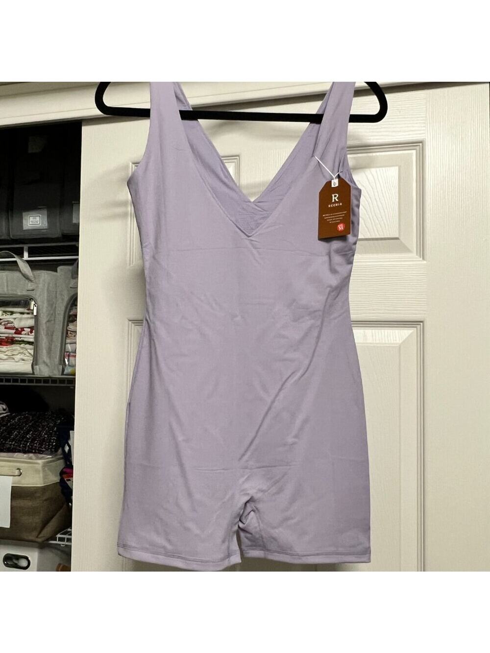 REORIA Lilac Bodysuit Romper – Size M | Soft, Sleek & Unapologetically You